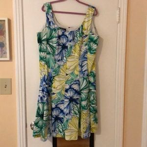 Nine west floral sleeveless dress